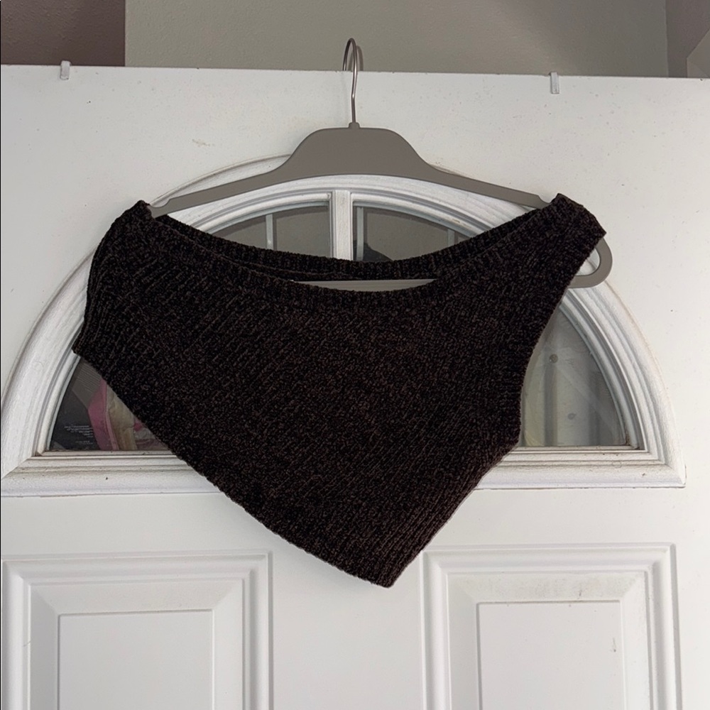House of CB Black Asymmetrical Tank Top